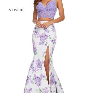 size 2 sherri hill dress 2 piece